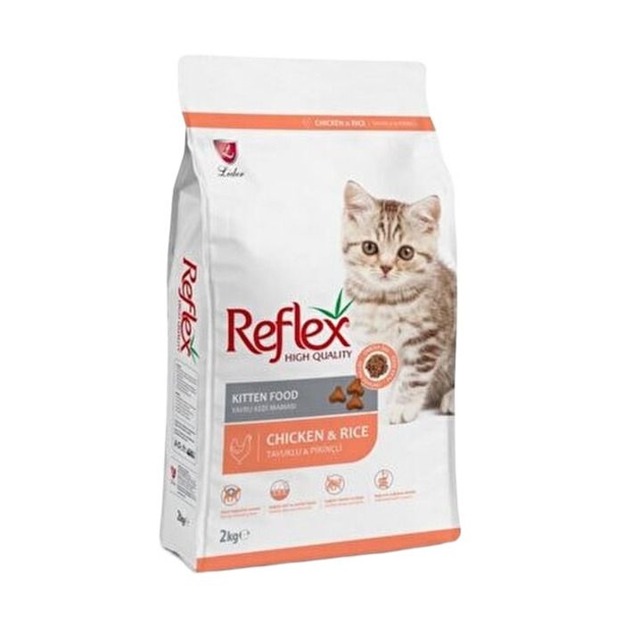 Reflex%20Tavuklu%20Ve%20Pirinçli%20Yavru%20Kedi%20Maması%202%20Kg