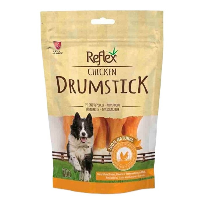 Reflex%20Drumstick%20Tavuklu%20Bağet%20Köpek%20Ödül%20Maması%2080%20Gr