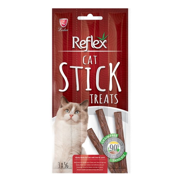 REFLEX%20STİCK%20DANA%20VE%20KUZU%20ETLİ%20KEDİ%20ÖDÜLÜ%2015%20GR