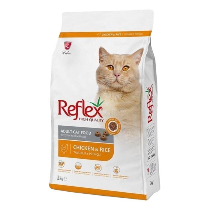 Reflex%20Tavuklu%20Pirinçli%20Yetişkin%20Kedi%20Maması%202%20Kg