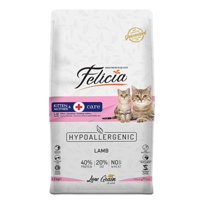 Açık%20Felicia%20Kuzu%20Etli%20Az%20Tahıllı%20Hipoalerjenik%20Yetişkin%20Kedi%20Maması