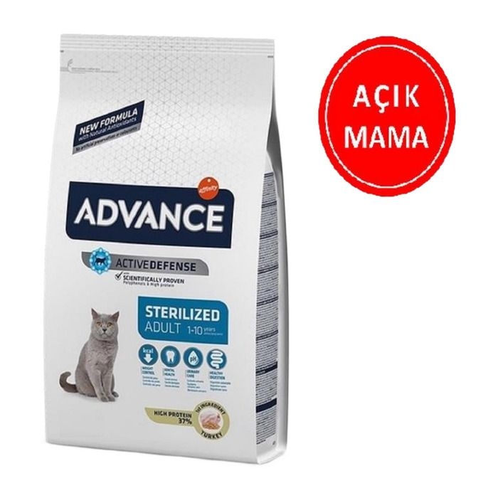 Advance%20Sterilized%20Kısırlaştırılmış%20Hindili%20Kedi%20Maması%201%20Kg%20AÇIK