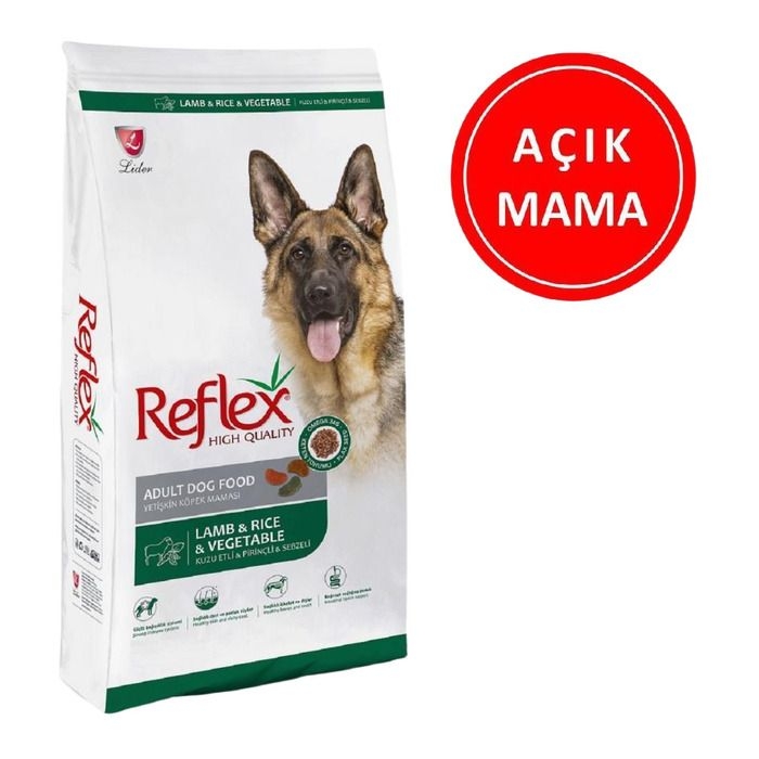 Reflex%20Kuzu%20Etli%20Ve%20Sebzeli%20Yetişkin%20Köpek%20Maması%201%20Kg%20AÇIK