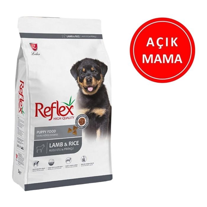 Reflex%20Puppy%20Lamb%20Kuzu%20Etli%20Yavru%20Köpek%20Maması%201%20Kg%20AÇIK