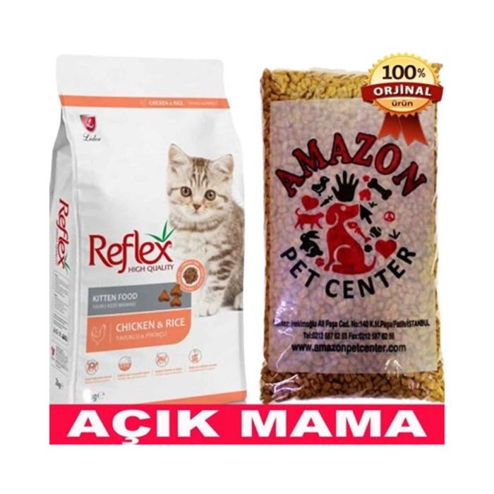 Reflex%20Tavuklu%20Pirinçli%20Yavru%20Kedi%20İçin%201kg