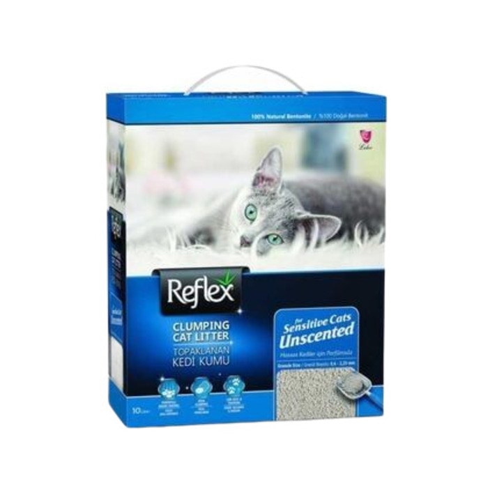 Reflex%20Hassas%20Kediler%20İçin%20Kokusuz%20Hızlı%20Topaklanan%20Kedi%20Kumu%2010%20L