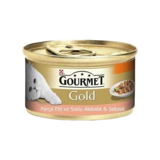 Purina Gourmet Gold Alabalık Ve Sebzeli Kedi Konservesi 85 gr