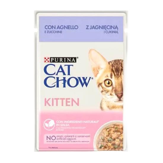 Purina Cat Chow Kitten Yavru Kuzu Etli Yaş Kedi Maması 85 gr