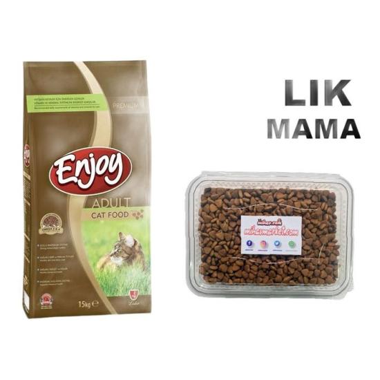 enjoy tavuklu yetişkin kedi maması  1 kg ACIK