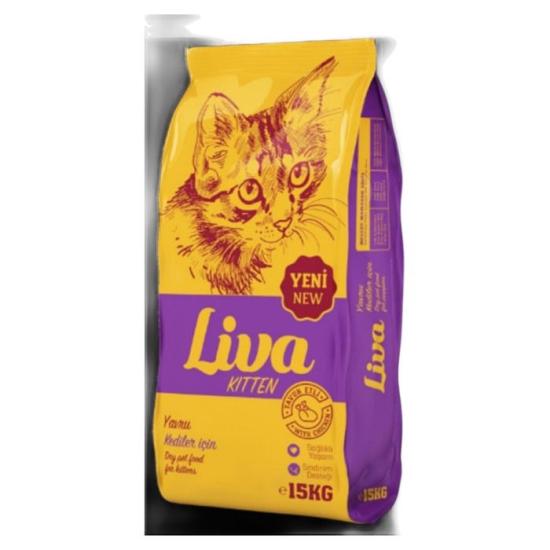 Açık Liva Tavuklu Yavru Kedi Kuru Maması 1 kg