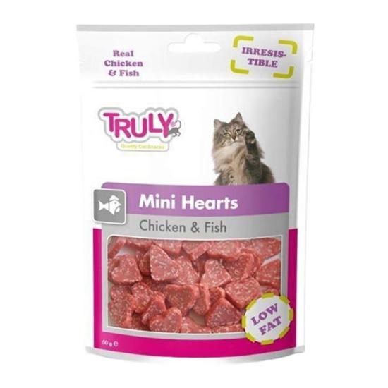 Kedi Ödül Mini Hearts Tavuk Balık 50 gr