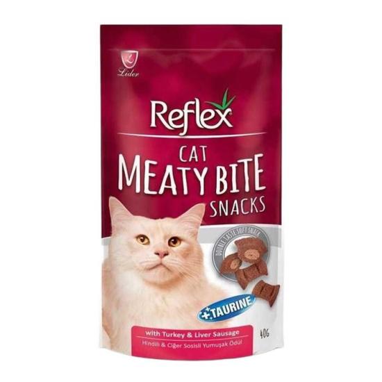 Reflex Meaty Bite Hindi ve Ciğerli Kedi Ödülü 40 Gr