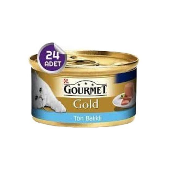 24 Adet Gold Kıyılmış Ton Balıklı Kedi Konservesi 85 Gr