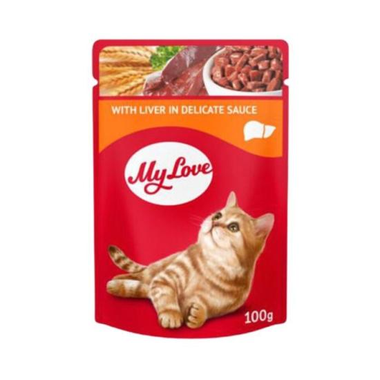 Sos İçinde Ciğerli Yetişkin Kedi Konservesi 100 Gr