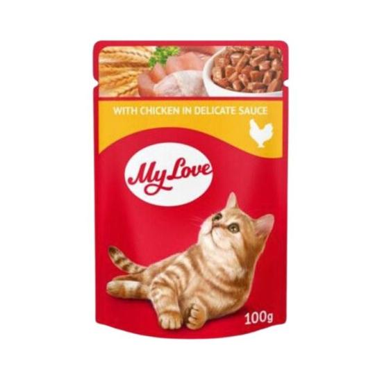 Sos İçinde Tavuk Etli Yetişkin Kedi Konservesi 100 Gr