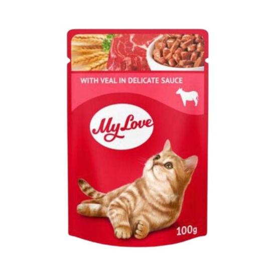 Sos İçinde Dana Etli Yetişkin Kedi Konservesi 100 Gr