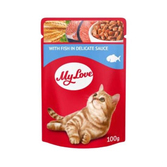 Sos İçinde Balık Etli Yetişkin Kedi Konservesi 100 Gr