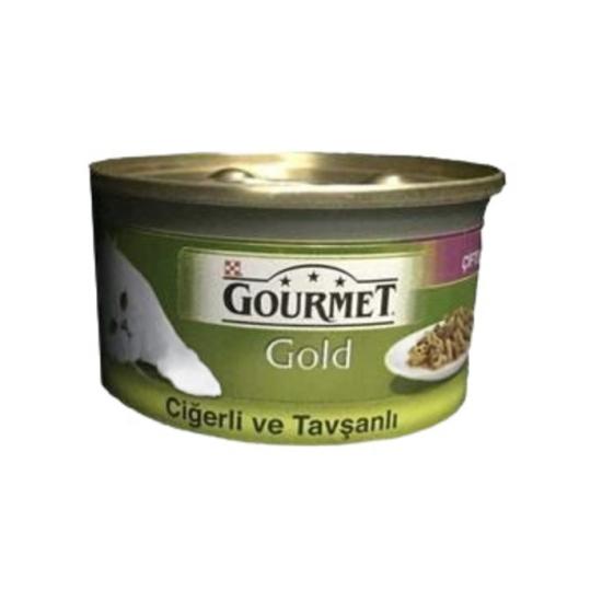 Purina Gold Ciğerli Ve Tavşanlı Konserve Kedi Maması 85 gr